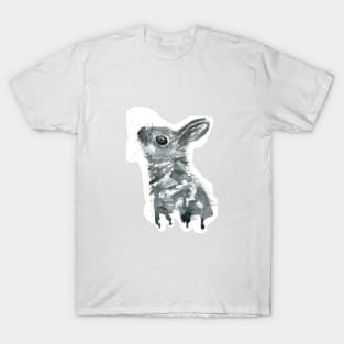 Watercolor Cute Fluffy Bunny T-Shirt